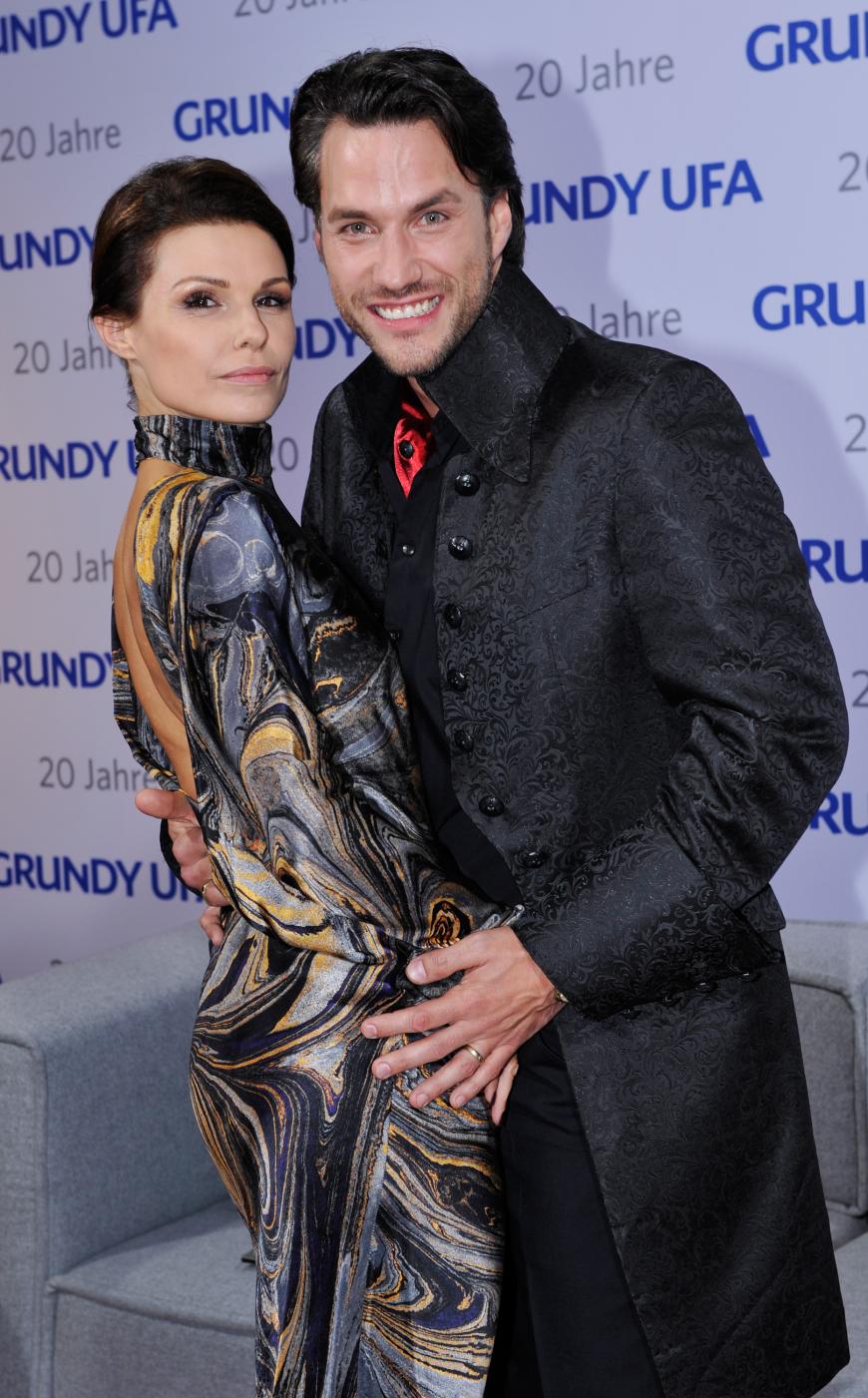 Tabea Heynig mit „Unter Uns“-Kollege Stefan Bockelmann.