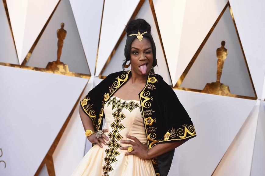 Verrückte Grimassen standen bei den Oscars offensichtlich hoch im Kurs. Ganz vorn mit dabei war Schauspielerin Tiffany Haddish.