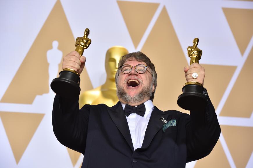 Da war die Freude groß: Der Mexikaner Guillermo del Toro gewann am Abend gleich zwei Oscars – einmal für die Regie für