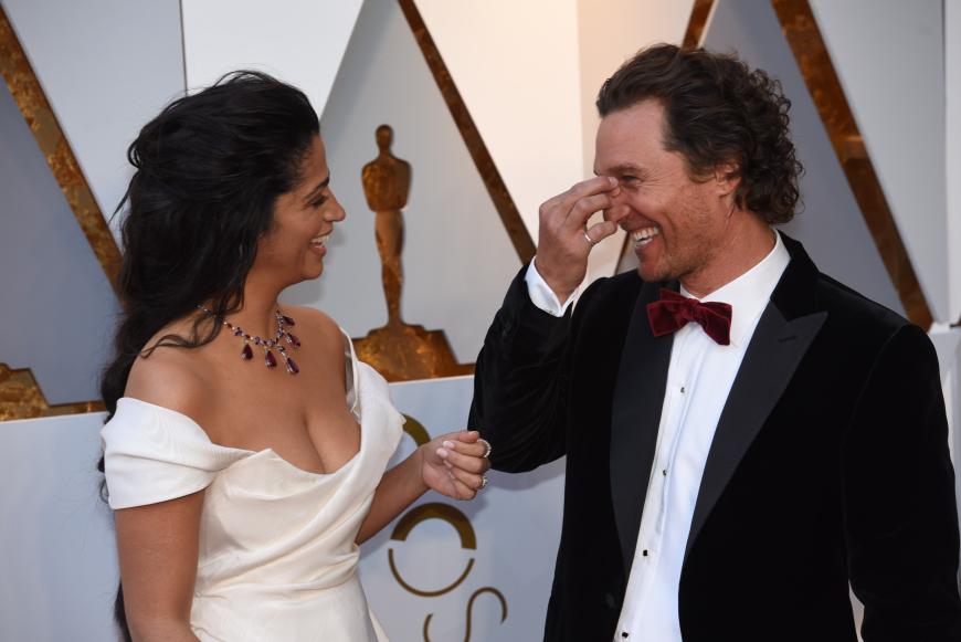 Worüber sich Matthew McConaughey hier wohl so amüsierte?