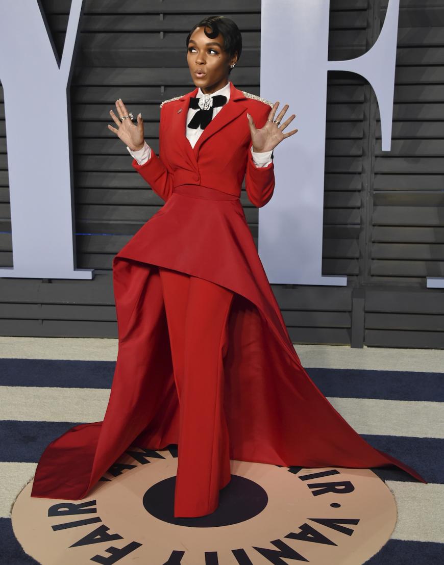 Die Sängerin Janelle Monáe sah eher aus wie aus