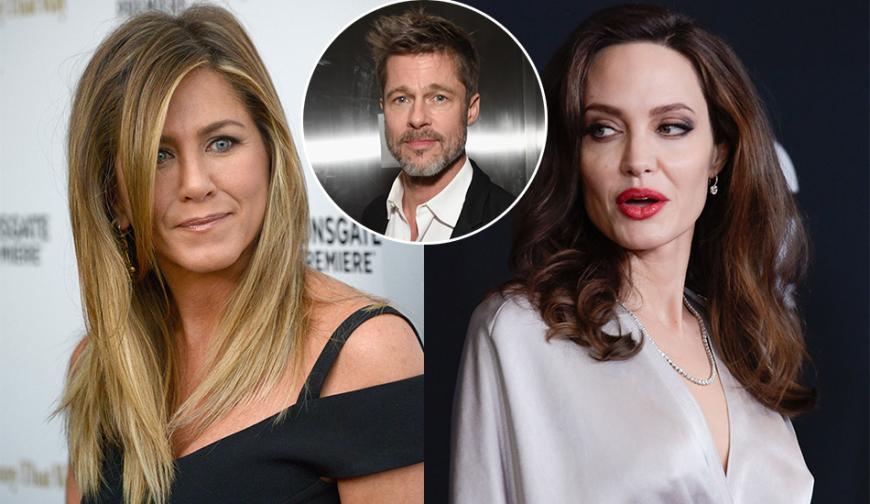 Zwischen zwei Frauen: Brad Pitts Herz schlägt für Jennifer. Doch er will seine Ex nicht unnötig provozieren – schließlich streiten die beiden noch vor Gericht um das Sorgerecht der gemeinsamen Kids.