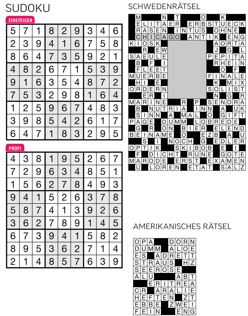 Sudoku- und Rätselauflösung ab Magazin 01/2015 - Bild 24