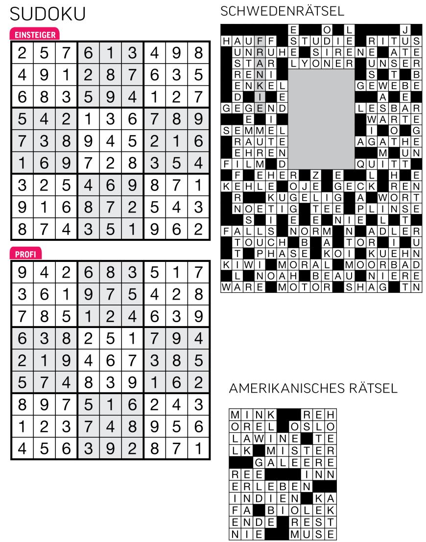 Sudoku- und Rätselauflösung ab Magazin 01/2015 - Bild 25