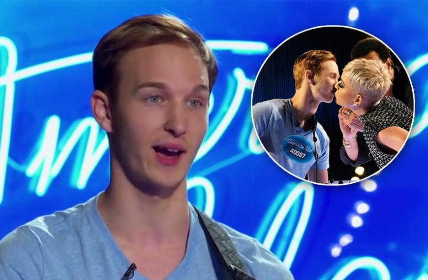 Seinen ersten Kuss hatte sich "Amerian Idol"-Kandidat Benjamin Glaze eigentlich anders vorgestellt.