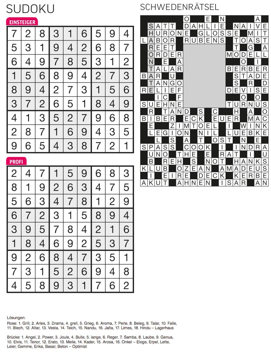 Sudoku- und Rätselauflösung ab Magazin 01/2015 - Bild 21