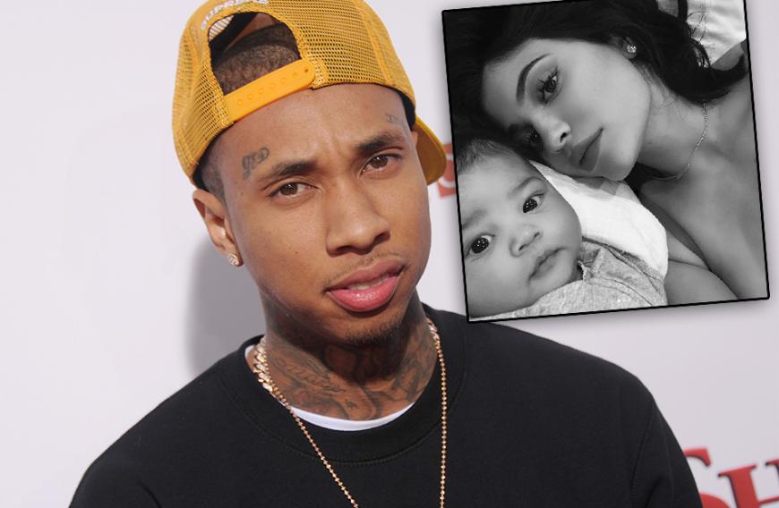 Kylie Jenner und Tyga führten bis kurz vor ihrer Schwangerschaft eine On/Off-Beziehung. Fans vermuten schon lange, er könne der Vater von Stormi Webster sein.