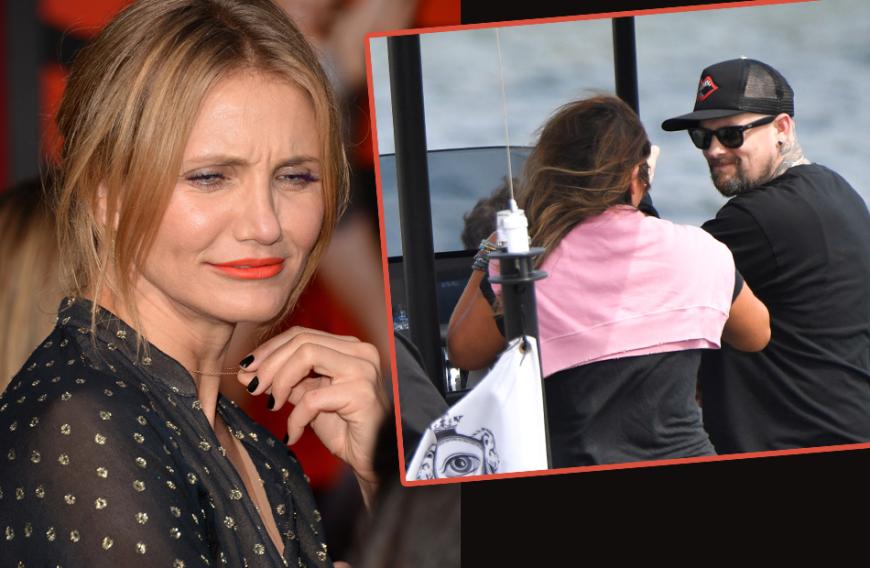 Cameron Diaz ist am Boden zerstört: Benji Madden amüsiert sich mit einer unbekannten Brünetten sichtlich.