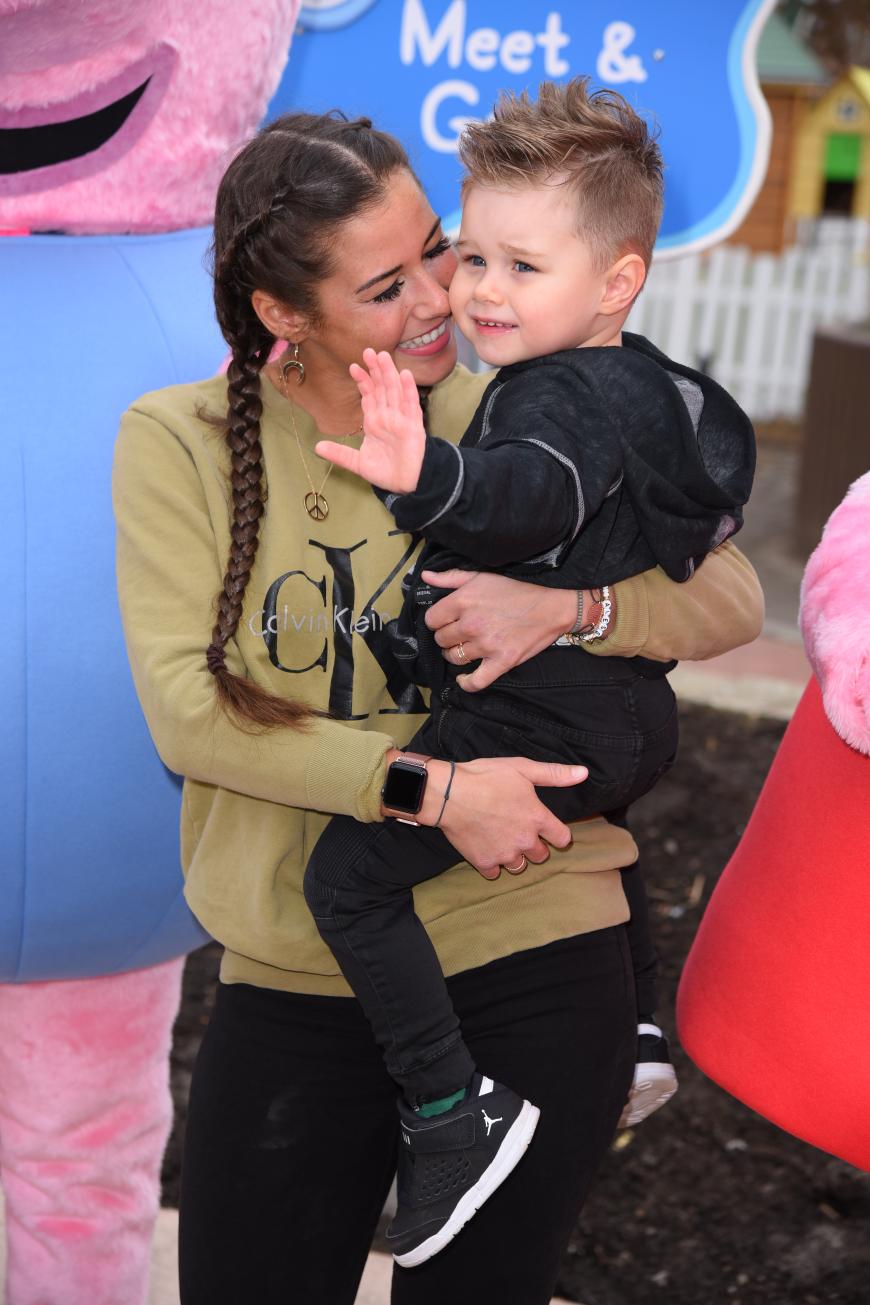 Sarah und Alessio Lombardi im Heide Park Soltau, April 2018