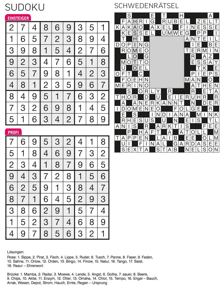 Sudoku- und Rätselauflösung ab Magazin 01/2015 - Bild 19