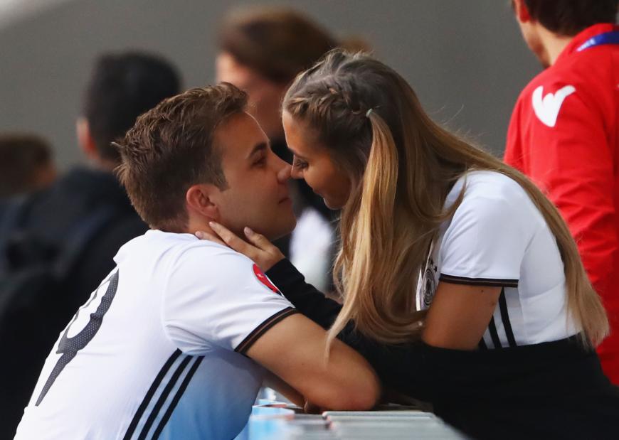 Mario Götze und Ann-Kathrin Brömmel bei derm WM 2016