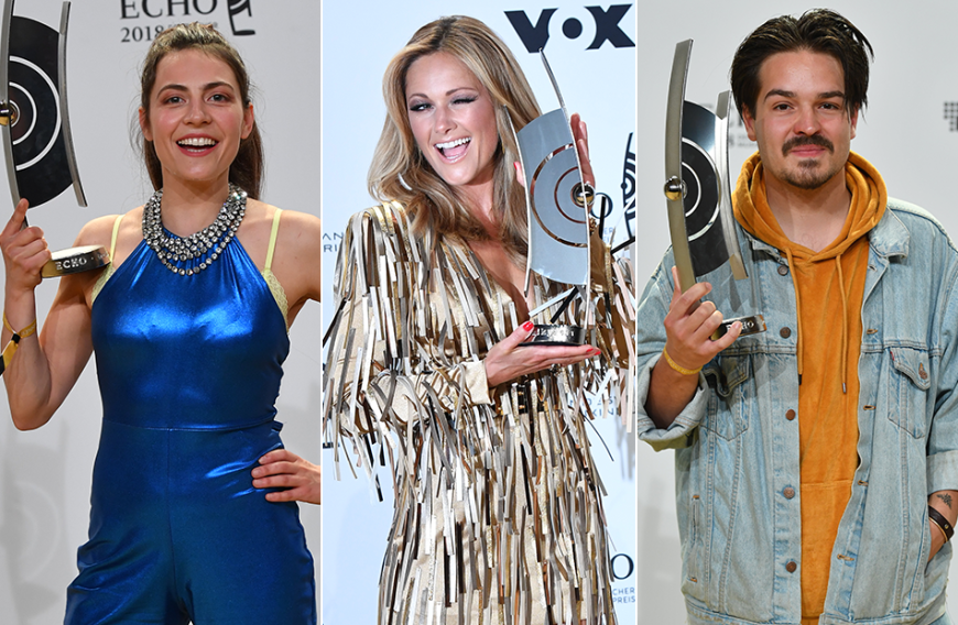 Unter anderem durften sich Rapperin Haiyti, Schlager-Star Helene Fischer und Sänger Clemens Rehbein (Milky Chance) über einen Echo freuen.