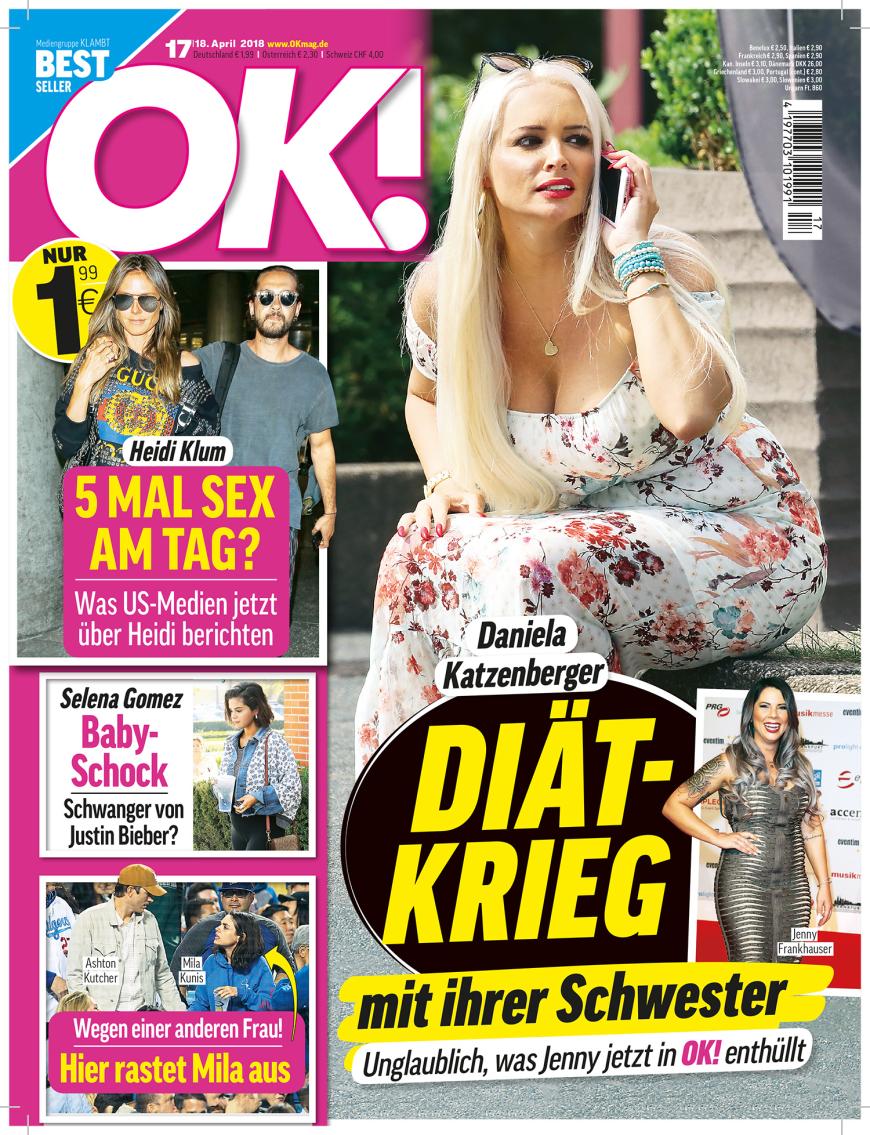 Alles zum Diät-Krieg gibt's in der neuen Ausgabe von OK! - ab Mittwoch, 18. April, im Handel!