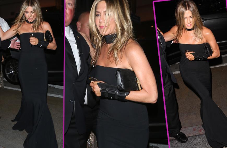 Jennifer Aniston konnte kaum noch geradeaus gucken, sie torkelte und lallte. Ein jämmerlicher Auftritt!