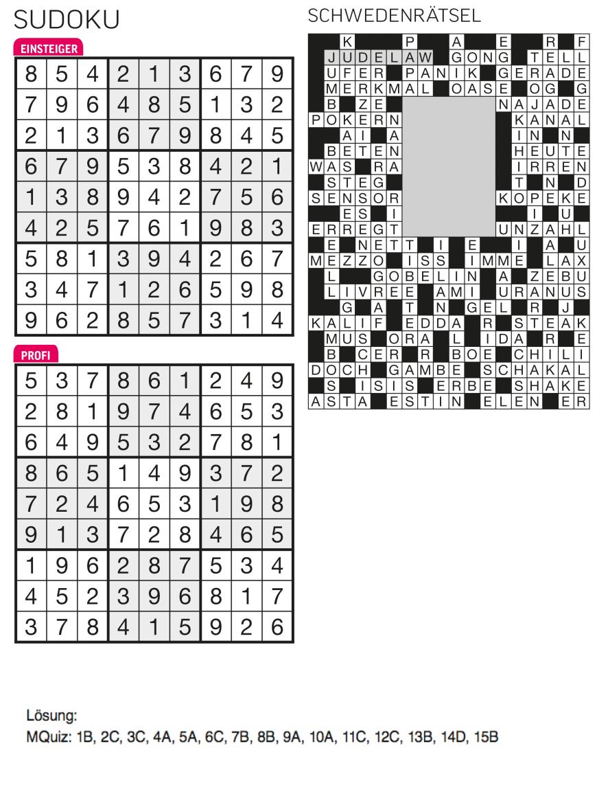 Sudoku- und Rätselauflösung ab Magazin 01/2015 - Bild 17