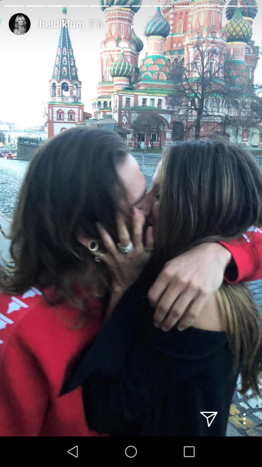 Nach vielen Spekulationen postete Heidi Klum nun dieses Kuss-Foto mit Tom Kaulitz.