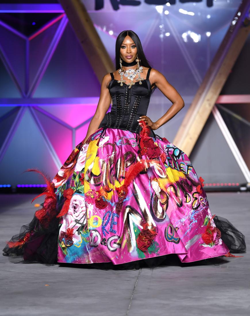 Topmodel Naomi Campbell sammelte mit der