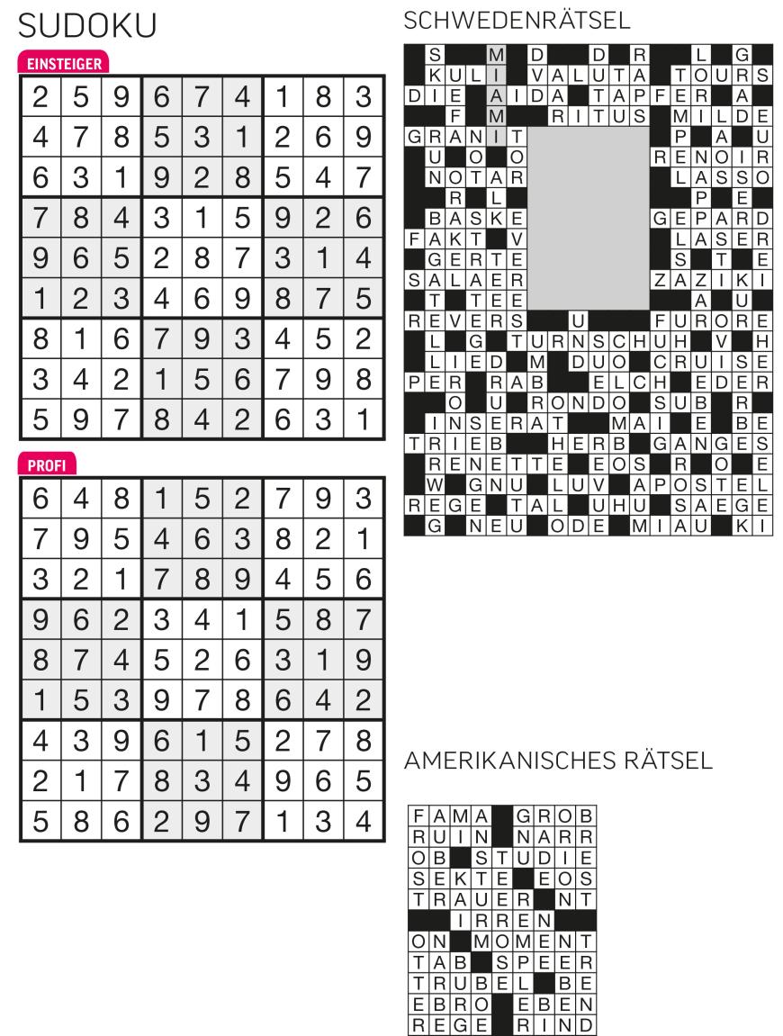 Sudoku- und Rätselauflösung ab Magazin 01/2015 - Bild 14