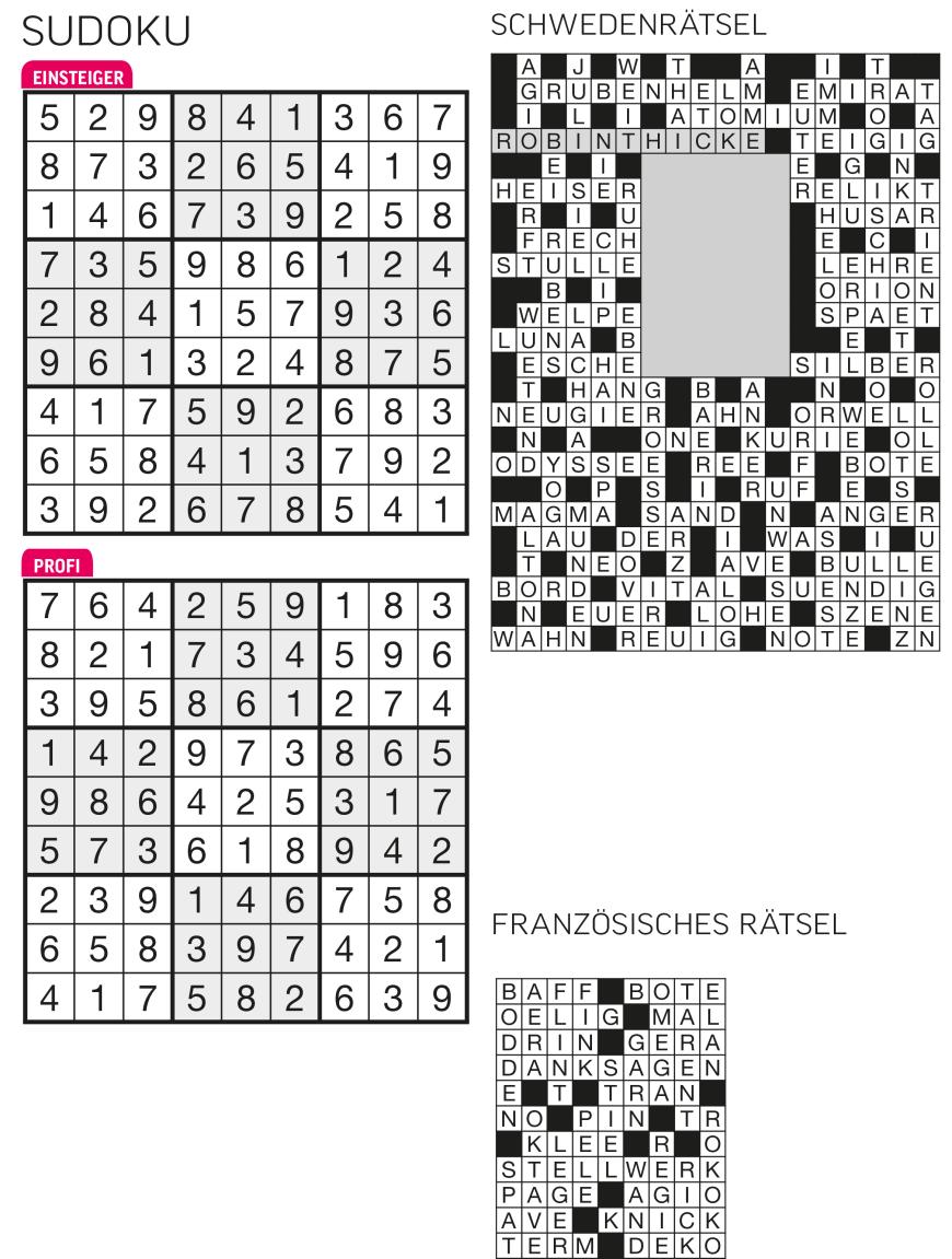 Sudoku- und Rätselauflösung ab Magazin 01/2015 - Bild 13