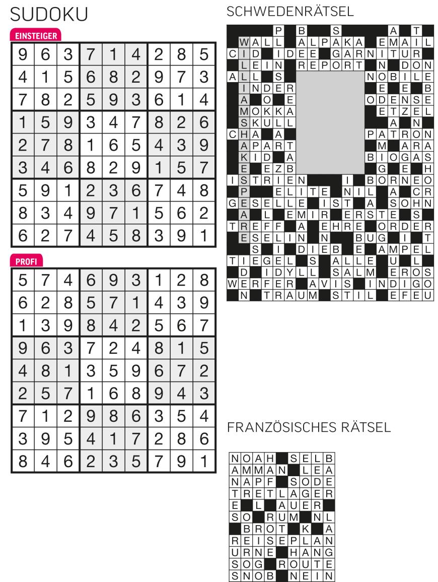 Sudoku- und Rätselauflösung ab Magazin 01/2015 - Bild 12
