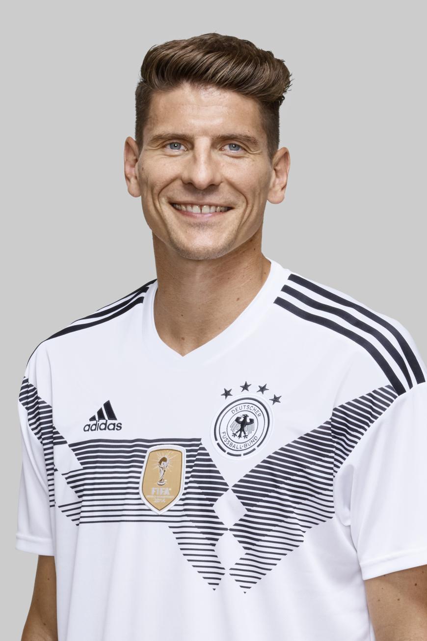 VFB-Stuttgart-Profi Mario Gomez unterstützt die deutsche Nationalmannschaft im Sturm.