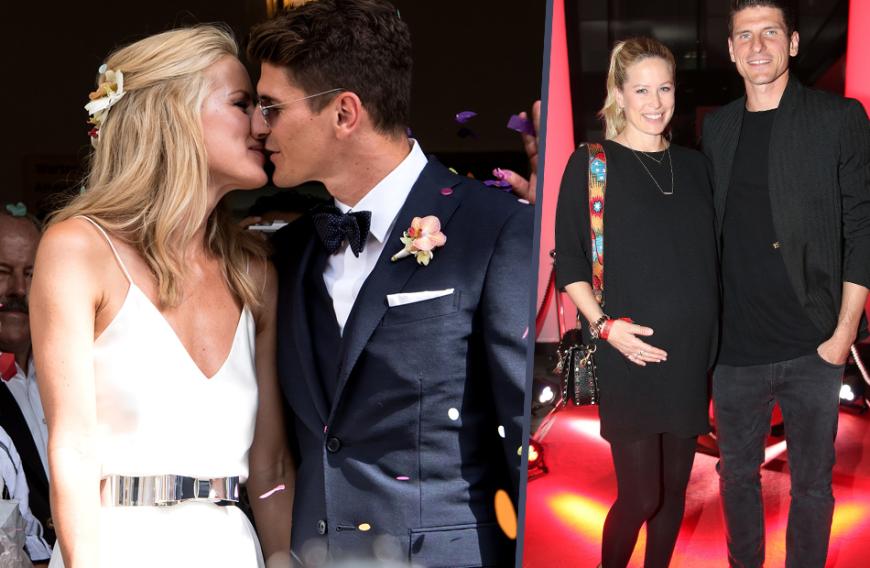 2012 verliebte sich Gomez in die Münchnerin Carina Wanzung. 2016 folgte die romantische Hochzeit (Foto l.), im Mai 2018 kam Sohn Levi auf die Welt. Den Stürmer und das blonde Model trennen sechs Jahre Altersunterschied. Zuvor war Gomez neun Jahre lang mit Silvia Meichel liiert.