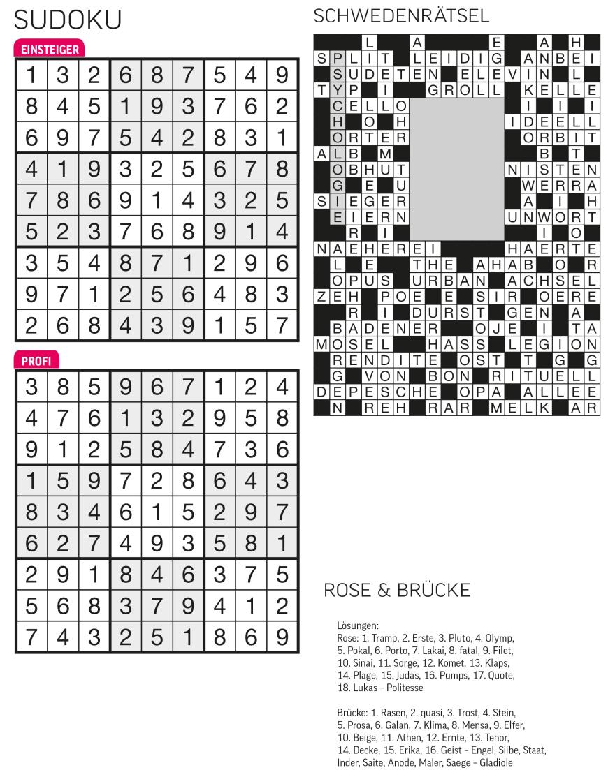 Sudoku- und Rätselauflösung ab Magazin 01/2015 - Bild 10