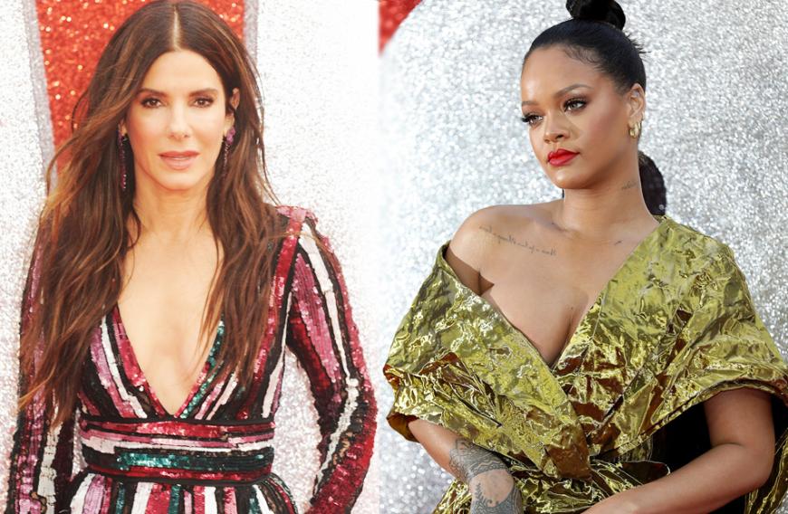 Das Tischtuch ist zerschnitten: Sandra Bullock und Rihanna bei der Premiere von