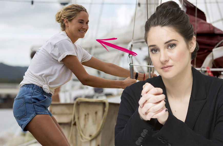 Die Dreharbeiten für „Die Farbe des Horizonts“ fanden unter sehr extremen Bedingungen für Shailene Woodley statt.