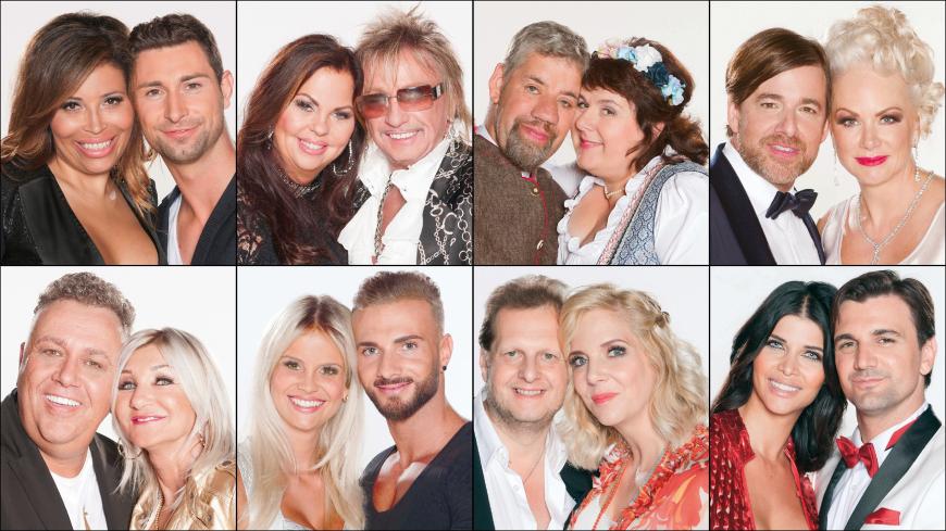 Die acht Promipaare müssen sich auf harte Tage im "Sommerhaus der Stars" einstellen ...