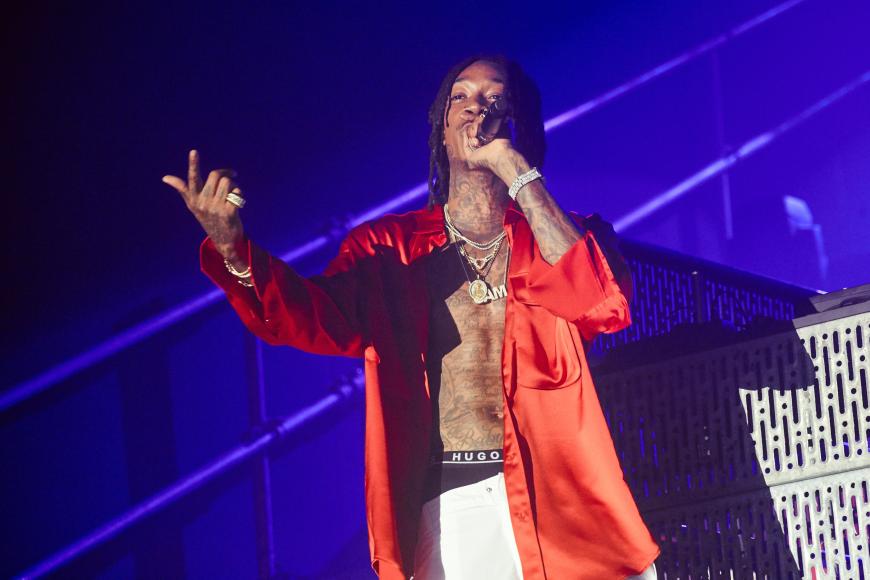 Rapper Wiz Khalifa performte auf der After-Show-Party von