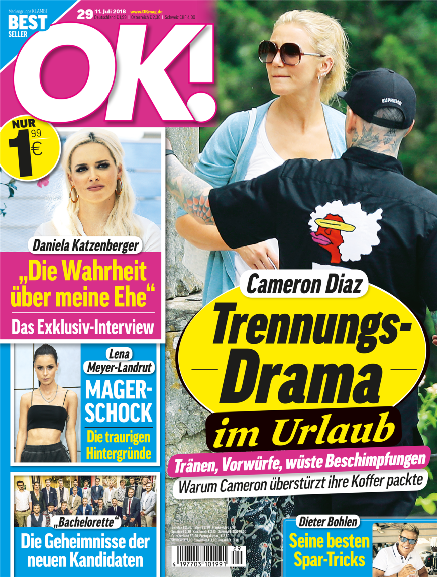 Die ganze Geschichte gibt's in der aktuellen Ausgabe von OK! - ab Mittwoch, 11. Juli, im Handel.