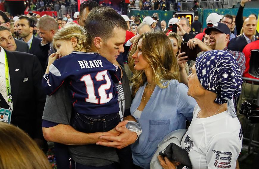 Gisele Bündchen und Tom Brady zusammen mit Tochter Vivian. Gisele wünscht sich noch ein weiteres Geschwisterchen für ihre Kleine.