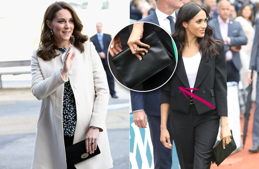 Gewusst wie! Die ehemalige „Suits“-Darstellerin hat sich von ihren Handtaschen verabschiedet und kopiert jetzt Kates Vorliebe für Clutches.