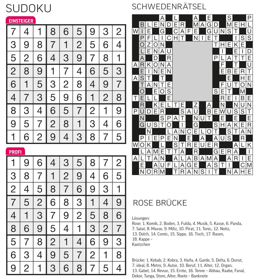 Sudoku- und Rätselauflösung ab Magazin 01/2015 - Bild 4