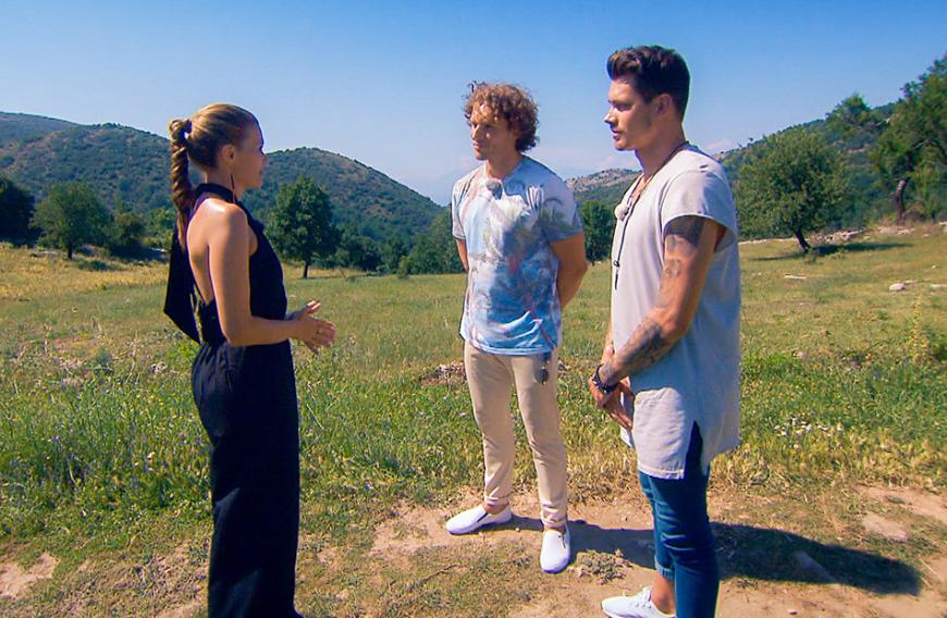 Schmeißt Nadine Klein Eddy Mock (l.) aus der Show?