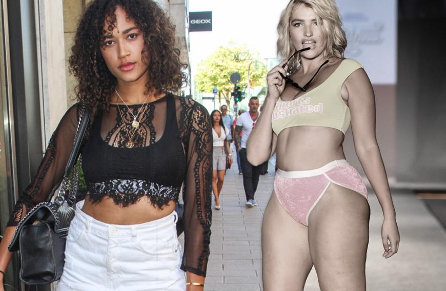 Lovelyn Enebechi (l.) glaubt, als Model mit