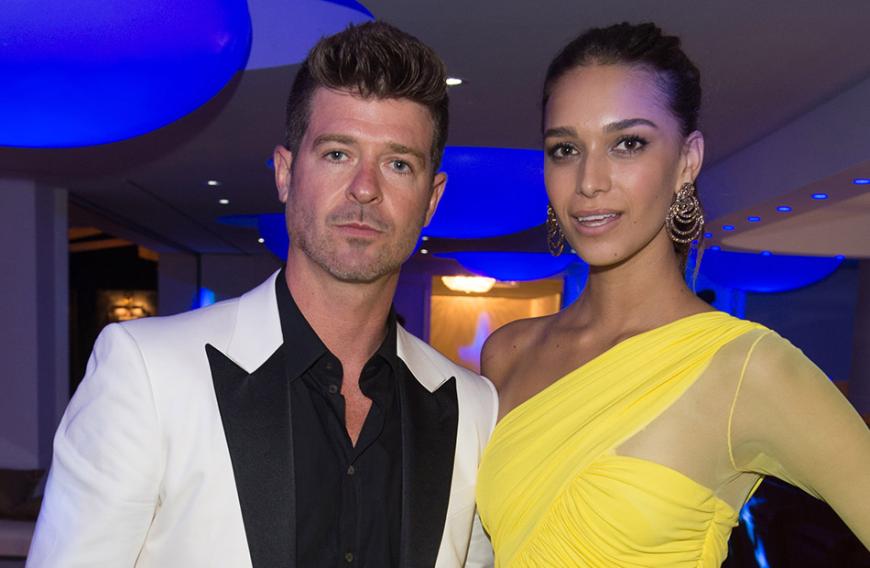 Robin Thickes Freundin April Love Geary erwartet ihr zweites Baby. Erst im Februar kam das erste gemeinsames Kind des Paares, Tochter Mia, zur Welt.