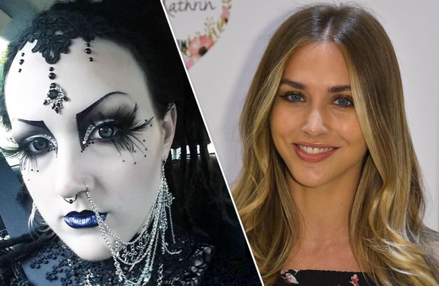 Zwei Schwestern, die unterschiedlicher nicht aussehen könnten: Während Spielerfrau Ann-Kathrin Götze auf fröhlich-eleganten Stil setzt, liebt ihre große Schwester Stephanie den düsteren Gothic-Look.