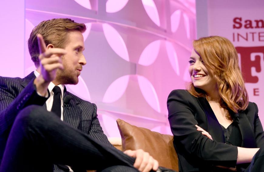 Die Chemie stimmt: Emma Stone und Ryan Gosling verstehen sich nicht nur vor der Kamera super.