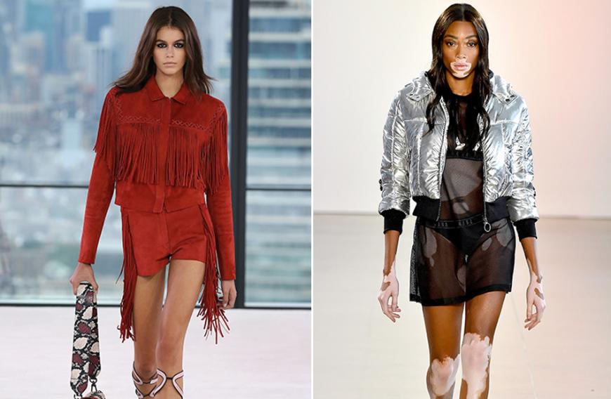 Die 17-Jährige Kaia Gerber zählt zu den begehrtesten Models. Winnie Harlow gehört jetzt zu den Victoria's-Secret-Engeln und lief unter anderem für Nana Judy.