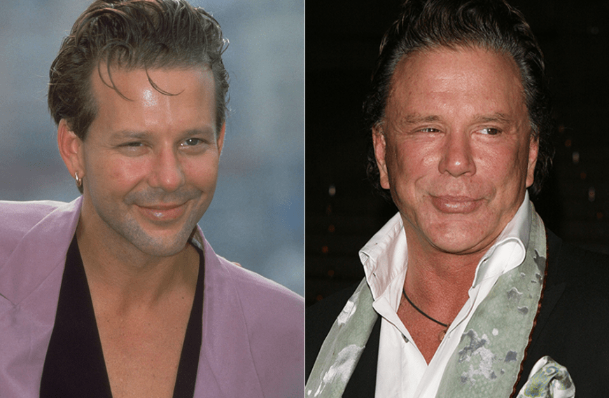 Einst hat Schauspieler Mickey Rourke Millionen von Frauen den Kopf verdreht - heute verunstaltet er lieber seinen eigenen. Der Konsum von zu viel Alkohol und Drogen könnten für den Horror-Look des Hollywoodstars verantwortlich gemacht werden, aber auch zahlreiche verpfuschte Schönheits-Operationen haben sein Gesicht in Mitleidenschaft gezogen.