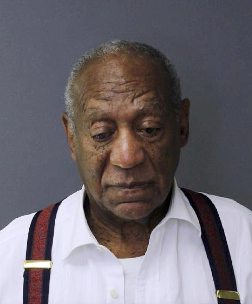 Das Polizeifoto nach der Einlieferung in das Gefängnis des Bezirks Montgomery: Bill Cosby mit gesenktem Blick.