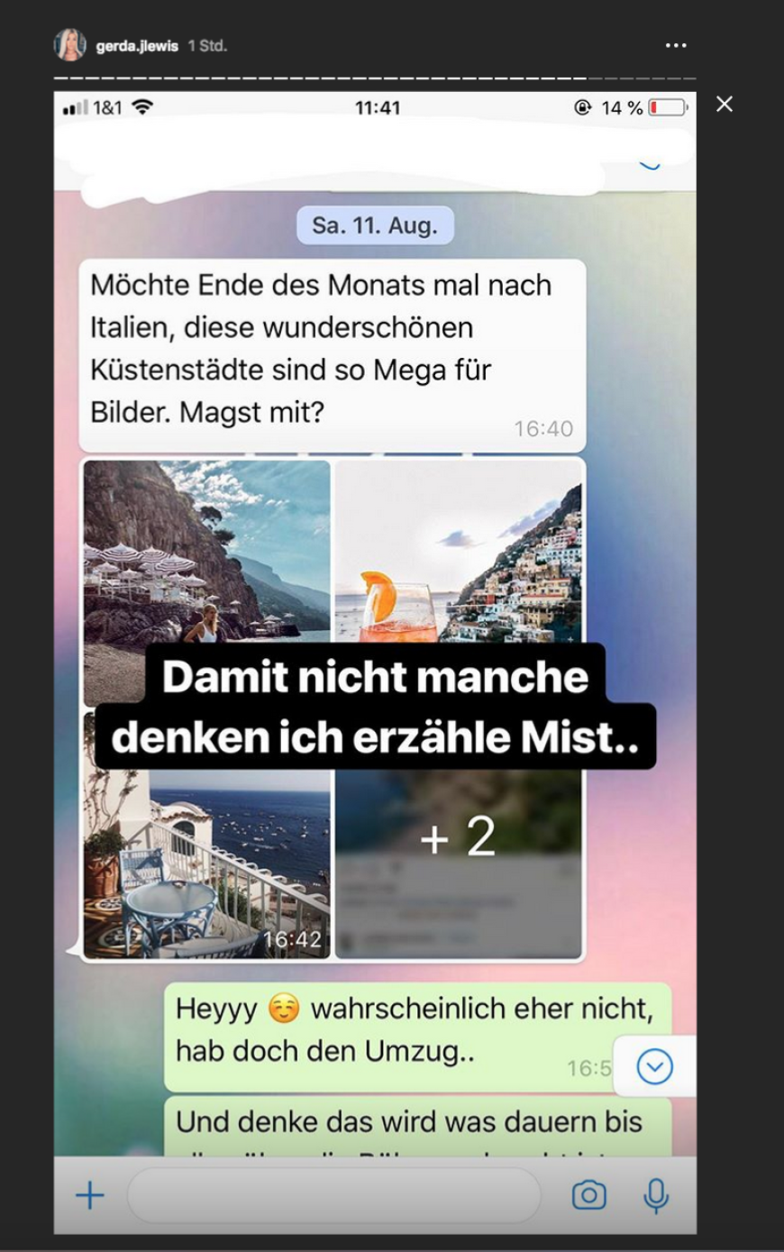 ... sondern auch diverse Chatverläufe.