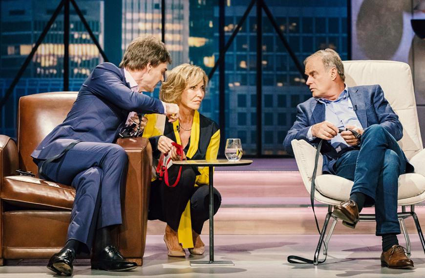 Auch Carsten Maschmeyer (v.l.), Dagmar Wöhrl und Georg Kofler wollten den Gründern ein Angebot machen.
