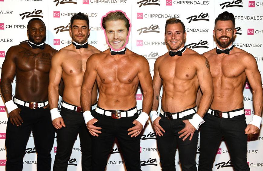 Ob der Ex-Bachelor sich auch bald die Kleider vom Leib reißt?