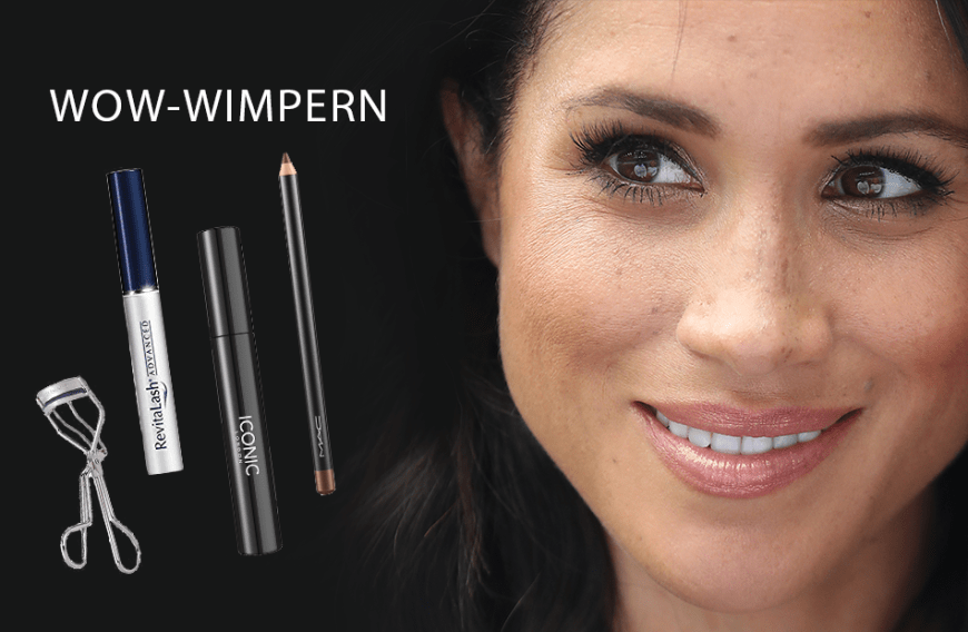 Für den perfekten Augenaufschlag hat die Herzogin gleich vier Beauty-Favoriten. Meghan schwört auf das