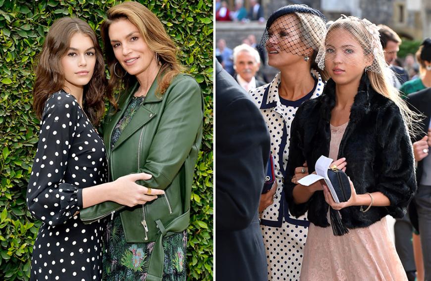 Kaia Gerber (l.) ist aktuell das gefragteste Model der Branche - doch jetzt stellt sich ihr eine hübsche Blondine in den Weg: Lila Grace Moss (r.) tritt in die Fußstapfen ihrer Mami Kate (2.v.r.).