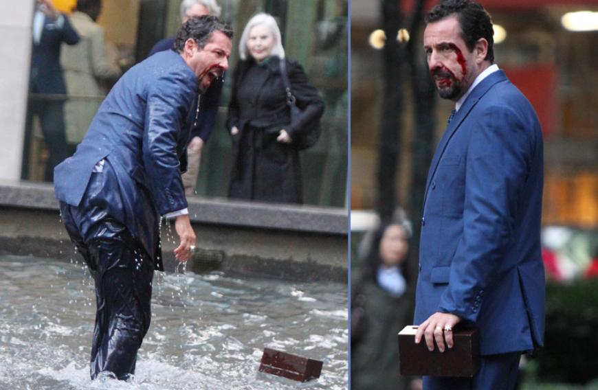 Adam Sandler gibt bei den Dreharbeiten zu seinem neuen Film