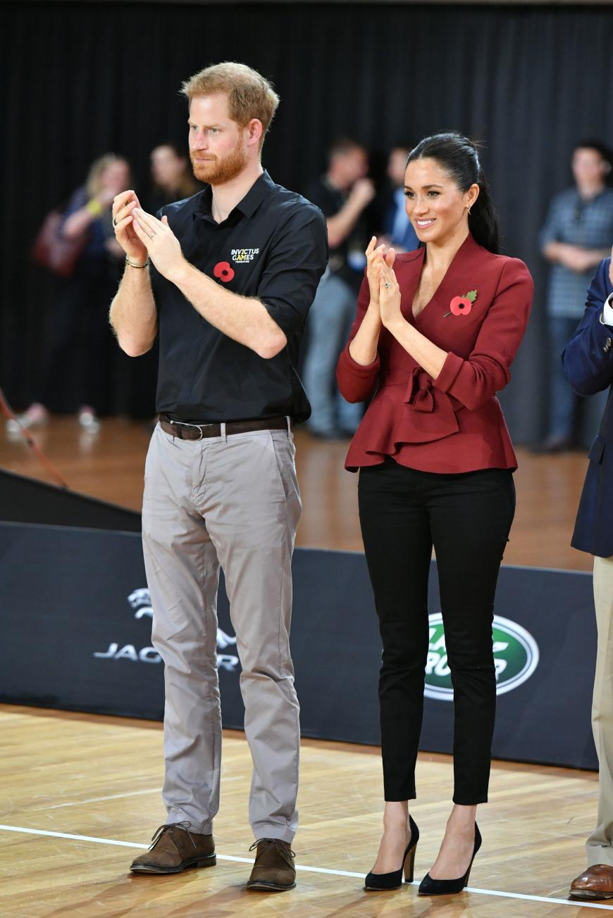 Prinz Harry und Herzogin Meghan besuchten im Rahmen der Invicutus Games das Basketball-Finale in Sydney.